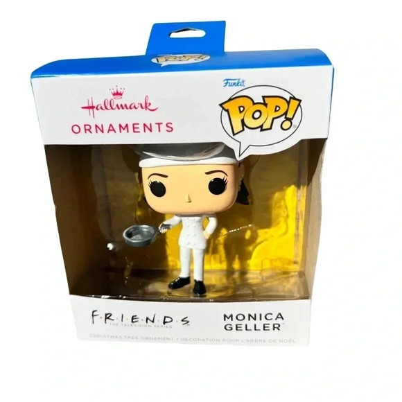 NEW Hallmark FRIENDS  - MONICA GELLER - FUNKO POP!Cute Christmas Ornament - Picture 3 of 13
